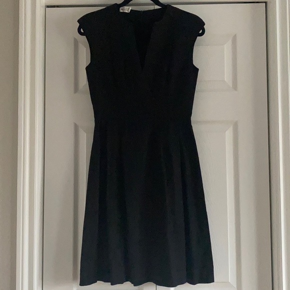 Black Linen A Line Dress (Size 32) - Picture 1 of 4